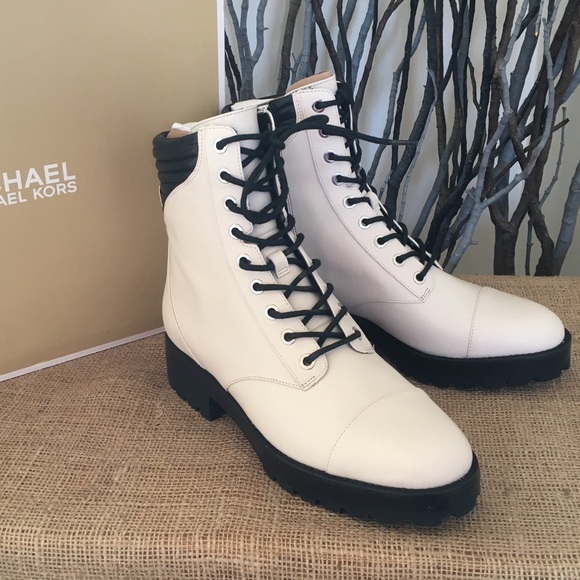NWT Michael Kors Bastian Combat Boots - Picture 2 of 7